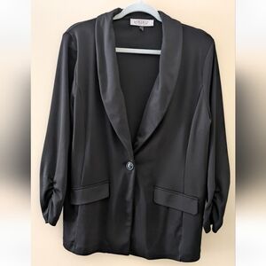 Kasper Women's Stretch Black Suit Jacket ~ Sz L